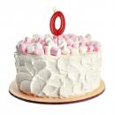 Geburtstags-Tortenkerze Zahl "0" (5,5 cm)